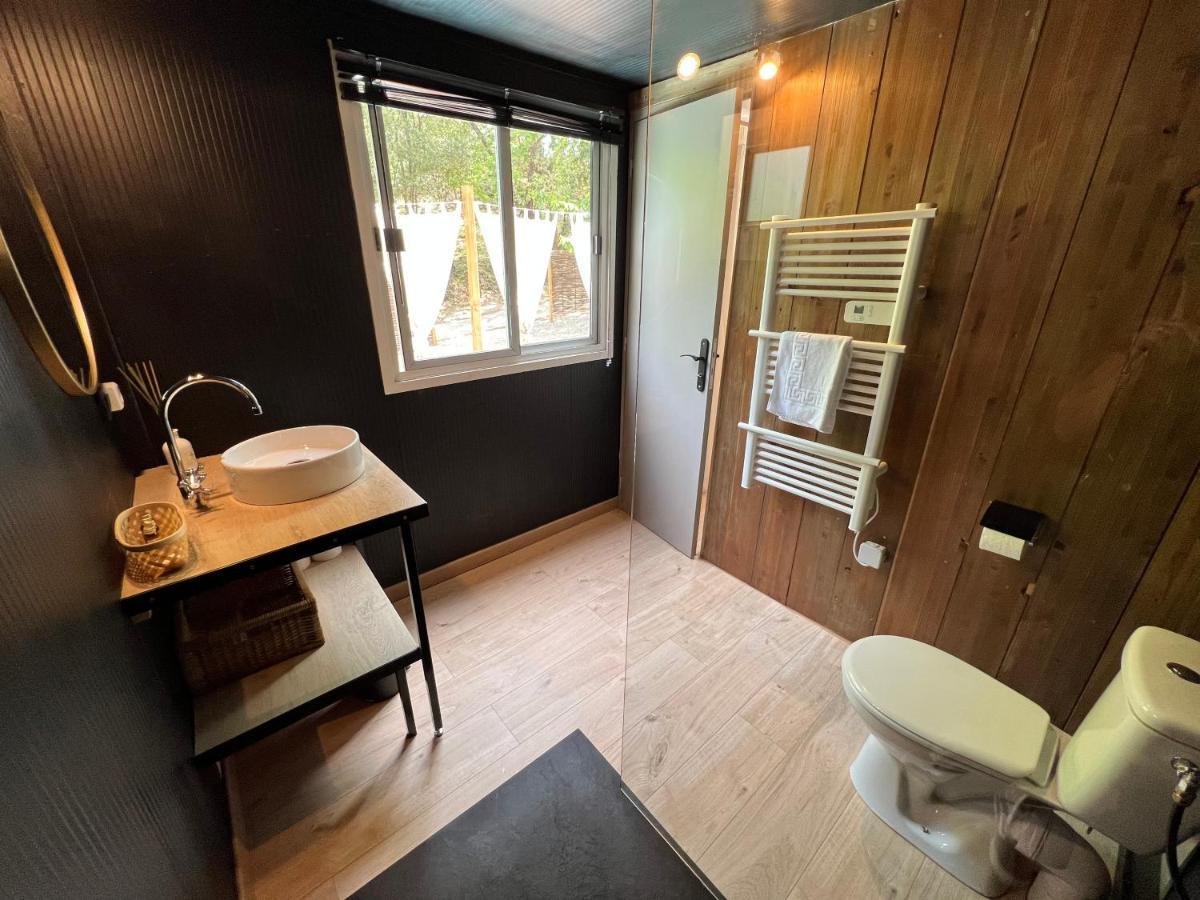 Superbe Cabane Jacuzzi Jardin Clim Wifi Parking Meyreuil Dış mekan fotoğraf